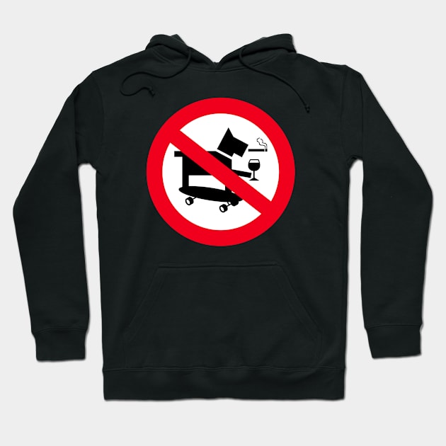 No Skateboarding Dogs Hoodie by joshthecartoonguy